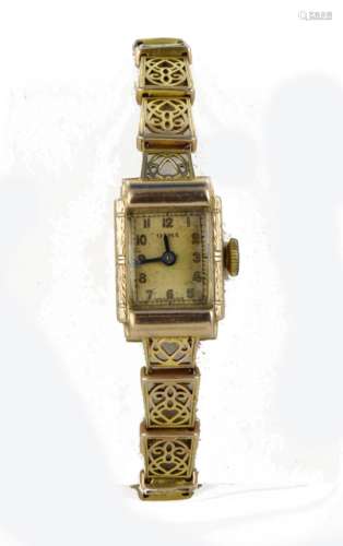 Ladies 9ct cased wristwatch by 