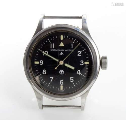 Military issue International Watch Company stainless steel cased pilots RAF wristwatch (MK11), the