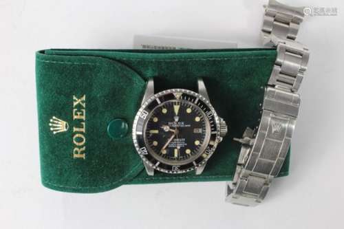 Gents rolex Sea-Dweller, Ref 1665 / 5721867. On a stainless steel Rolex bracelet. Watch in VGC and