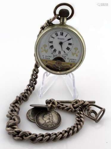 Gents open face pocket watch (not silver) 