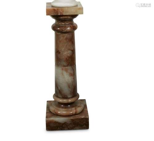 An onyx pedestal, probably 20th century