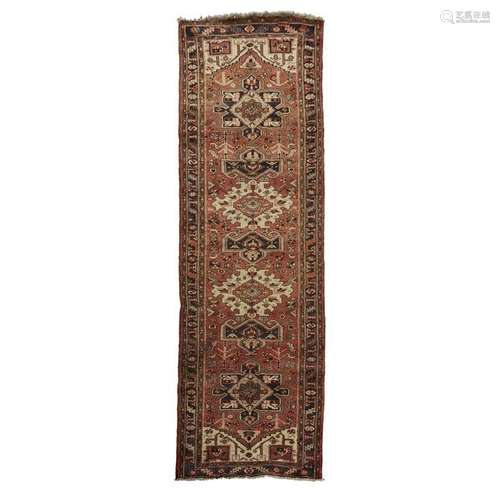 A Heriz long rug, 20th century