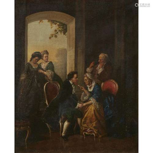 TWO PAINTINGS EUROPEAN SCHOOL, (19TH CENTURY), COURTLY