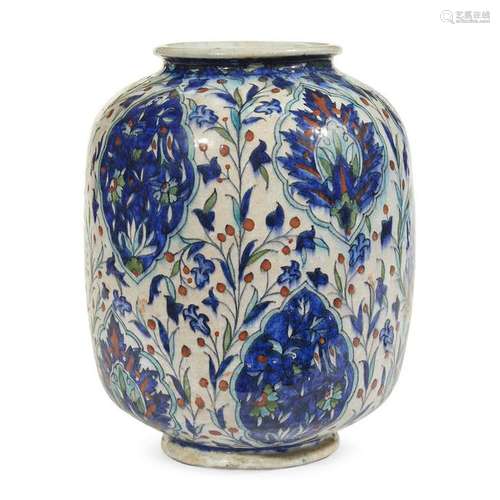 An Iznik style pottery jar, Israel, 20th century