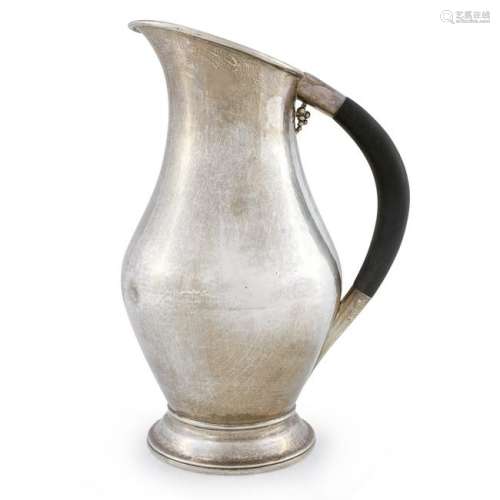 A sterling silver water pitcher, Georg Jensen, USA,