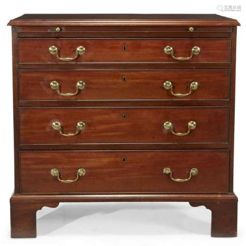 A George III mahogany bachelor's chest, late 18th