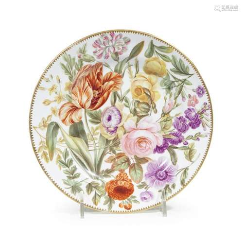 A Spode circular plate, 19th century