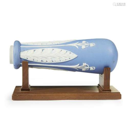 A Wedgwood blue jasper dip tap handle, designed by Lady