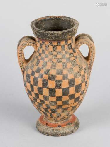 Greek amphora vase. In ancient manner, cylindrical…