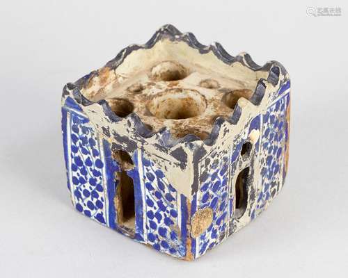 Spanish or North African inkwell in shape of a tow…