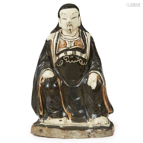 A Chinese Cizhou-type figure of Xuanwuming dynasty H: 8