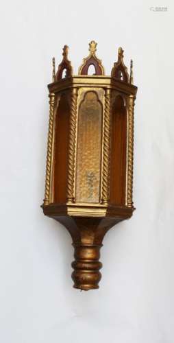 Large Venetian Pier lamp. Woodcarved, partly turne…