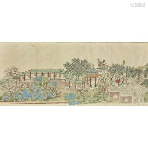 CHINESE SCHOOL  qing dynasty  CELEBRATIONS FOR THE