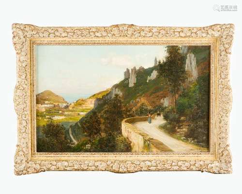 Bernardo Hay (1864 1931), view of Anacapri, oil on…