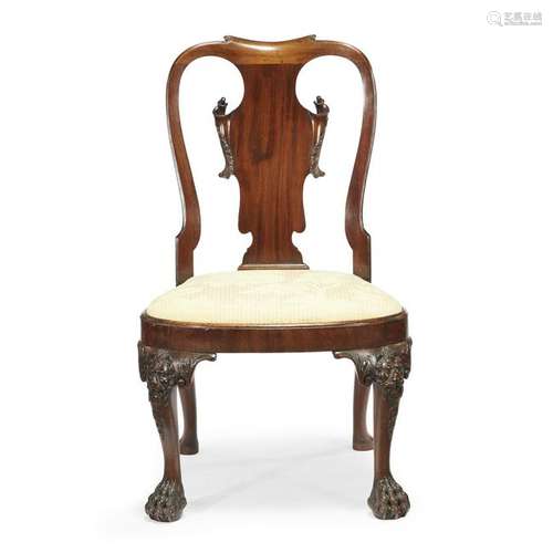 An Irish George II mahogany side chairmid 18th century.