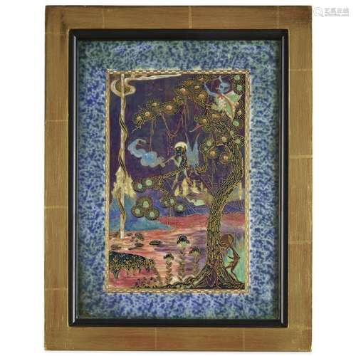 A Wedgwood Fairyland Lustre 'Elves in a Pine Tree'