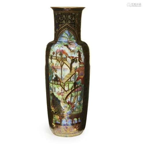 A Wedgwood Fairyland Lustre 'Pillars' vase. Daisy