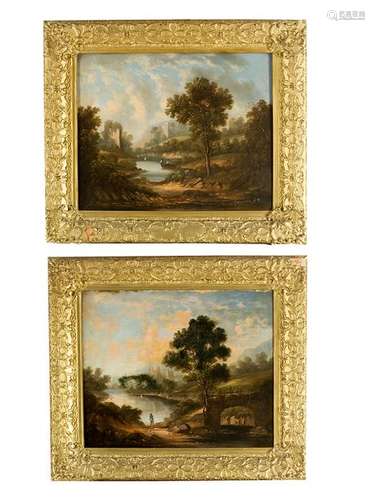 English school early 19th century pair of landscap…