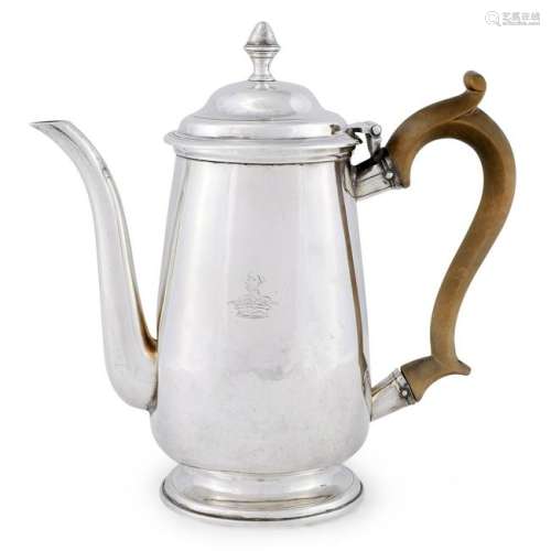 A George II Irish sterling silver teapotmaker's mark