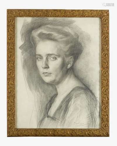 Unknown Artist 20th Century. Portrait of a lady, b…