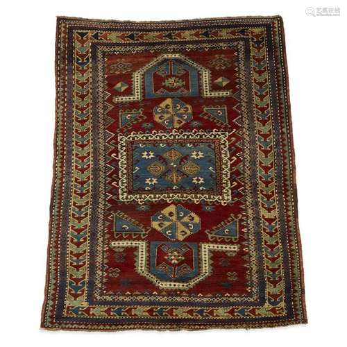 A Bergama double prayer rug circa 1900 6 ft. 10 in. x 4