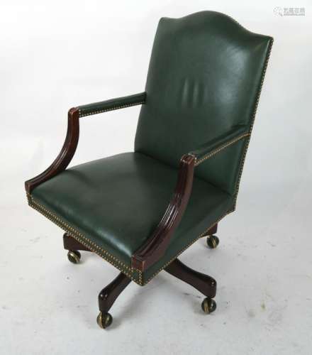 20th Century English Style Swivel Desk Chair
