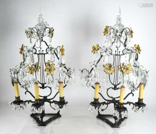 Pair Of French Lyre-Form Girondoles