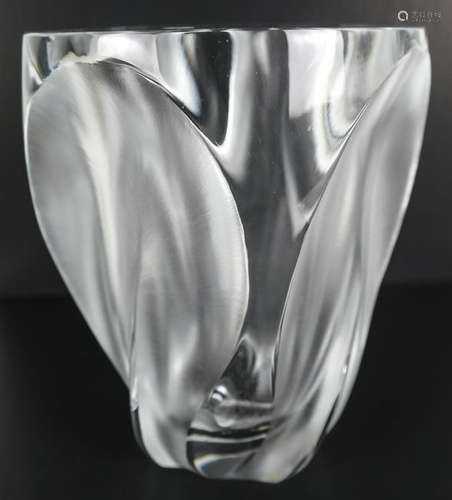 Lalique France Crystal Vase Glass