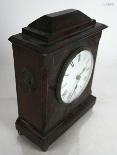 Antique Mahogany Mantle Clock