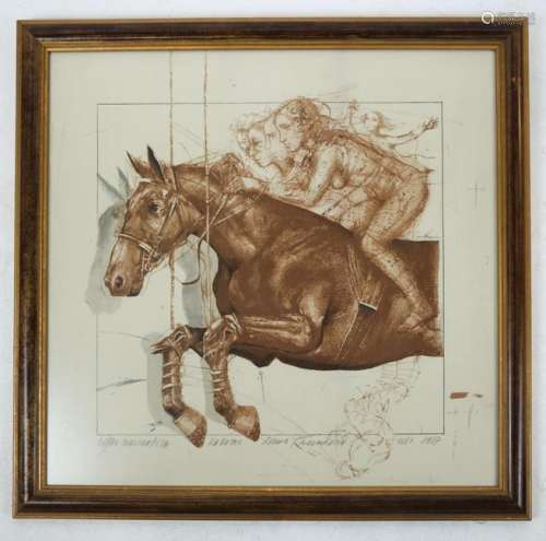 Danica MASNIKOVIK: Horse Race - Serigraph