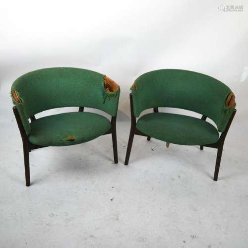 Pair of Selig, Denmark Modern Chairs