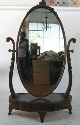 Antique Cheval Mirror