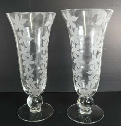 Pair of Franz Grosz Signed Vases