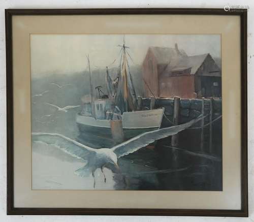 Sam COTY: Docked Boat - Print