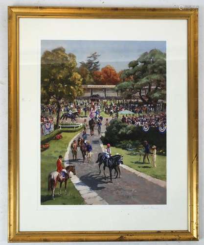 Day At The Horse Race - Lithograph 11/100