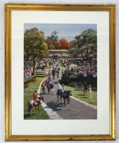Day At The Horse Race - Lithograph 11/100
