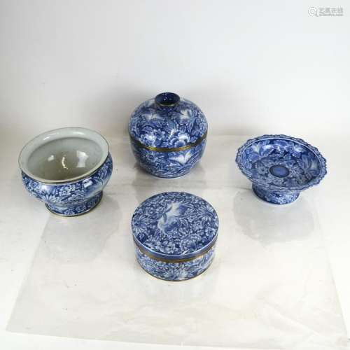 Group of Blue & White Chinese Ceramics