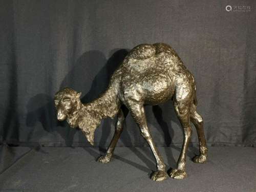 Japanese Meiji Bronze Camel - Signed
