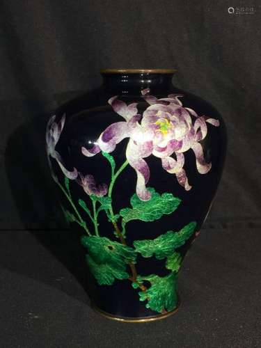 Japanese Cloisonne Vase - Gimbari Floral