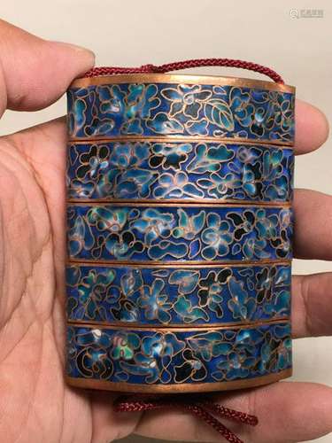 Japanese Cloisonne Enamled Inro