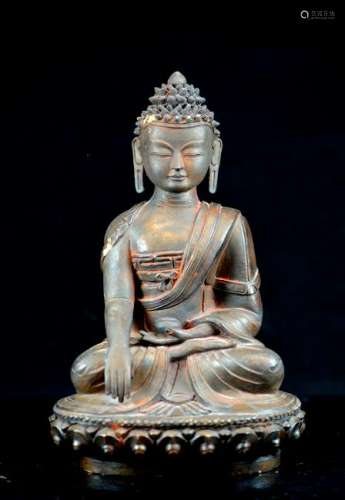 Chinese Terra Cotta Seated Buddha