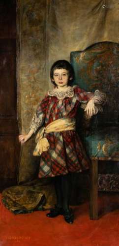 Gyula Tornai (Hungarian, 1861-1928) Portrait of a Girl,