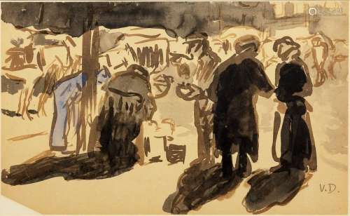 Kees van Dongen (Dutch/French, 1877-1968) Le marche,