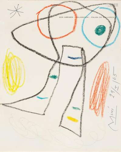 Joan Miro (Spanish, 1893-1983) Untitled (on the title