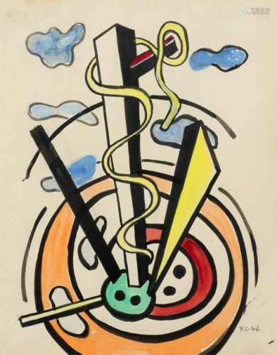 Fernand Leger (French, 1881-1955) Etude, 1946