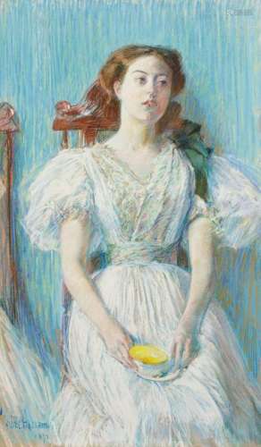 Childe Hassam (American, 1859-1935)  Portrait of Ethel