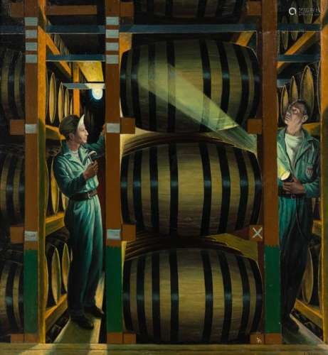 Ernest Fiene (American, 1894 - 1965) Inspecting the