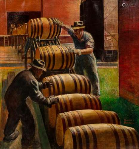 Robert L. Benney (American, 1904 - 2001) Rolling the