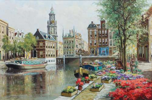 C. Schuyler (20th century) Canal in Amsterdam