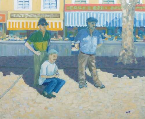 Artist Unknown (20th century) Outdoor Scene with Three